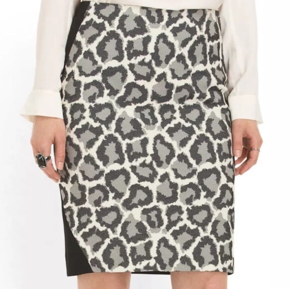 Diane Von Furstenberg Emma Leopard Pencil Skirt 6 - Picture 2 of 7